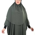 Abaya avec khimar 1 volet au Sénégal